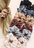 Minimal Pastel Colors Scrunchies Set of 12