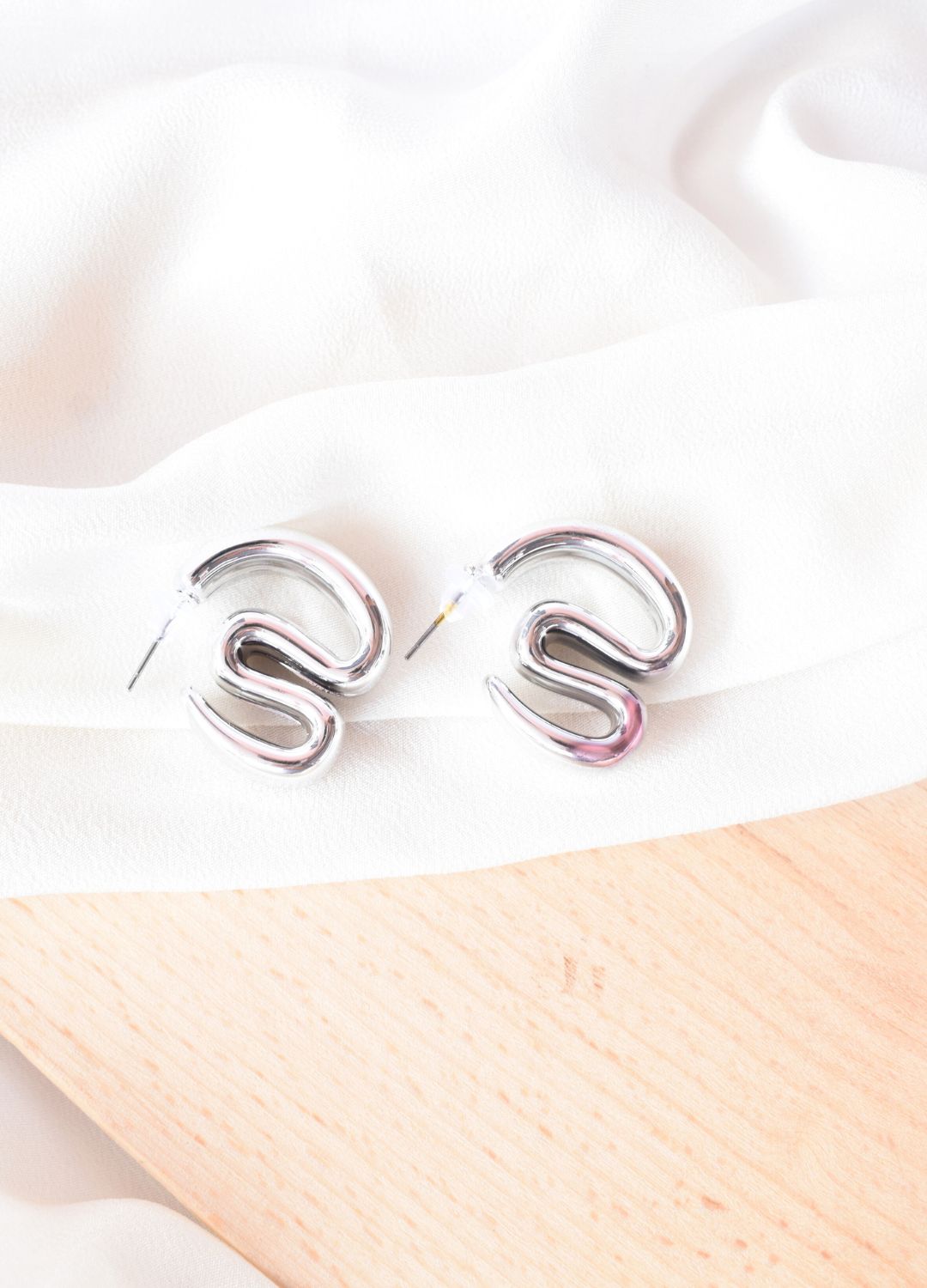 Classy Silver hoop Earrings