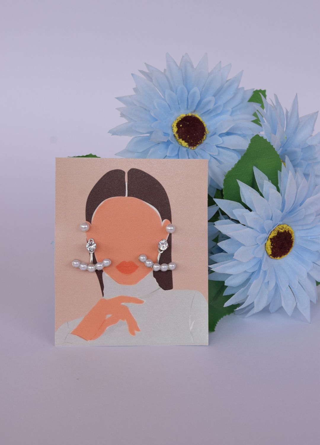 Premium White Pearl Korean Earrings