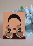 Designer Pink Camel Style Earrings