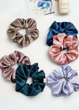 Minimal Pastel Colors Scrunchies Set of 12