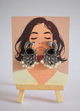 Elegant Peacock Style Oxidized Earrings