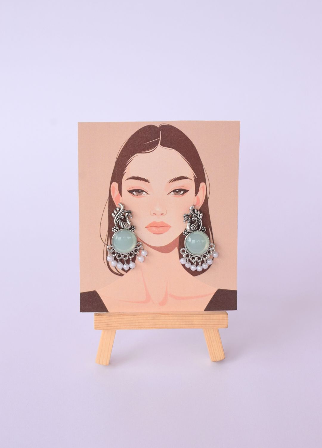 Graceful Light Green Drop Earrings